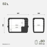 Φορητό ψυγείο Travel Box ITB 52 compressor - Image 5